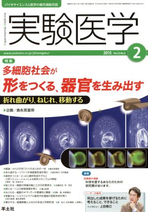 実験医学(33-3 2015-2) 特集 多細胞社会が形をつくる、器官を生み出す