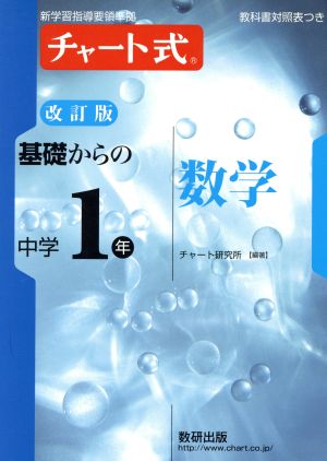 チャート式 基礎からの中学1年数学 改訂版 中古本・書籍 | ブックオフ