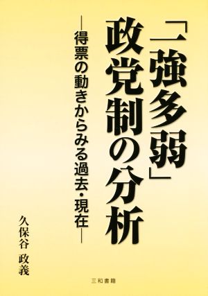 「一強多弱」政党制の分析 得票の動きからみる過去・現在