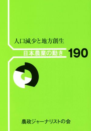 人口減少と地方創生 日本農業の動き190