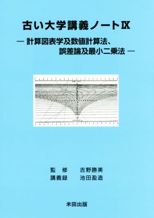 古い大学講義ノート(Ⅸ) 計算図表学及数値計算法、誤差論及最小二乗法