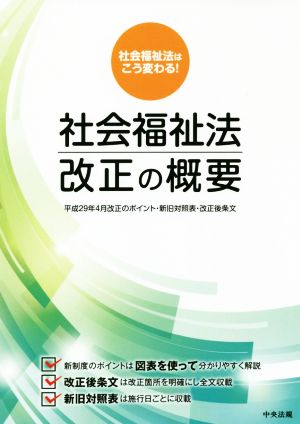 社会福祉法改正の概要 平成29年4月改正のポイント・新旧対照表・改正後条文