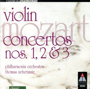 【輸入盤】MOZART:VIOLIN CONCERTOS NOS.1,2&3