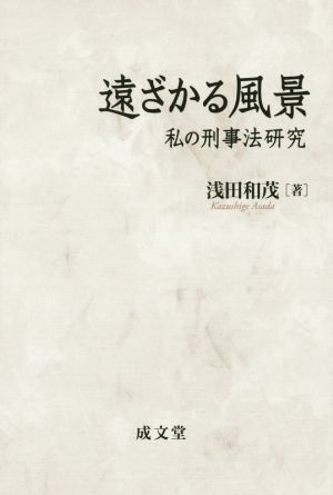 遠ざかる風景私の刑事法研究