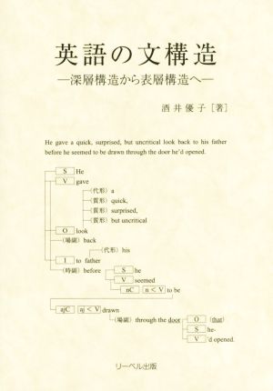 英語の文構造 深層構造から表層構造へ