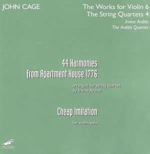 【輸入盤】CAGE:44 Harmonies From Apartment House 1776;Cheap Imitation