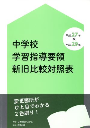 中学校学習指導要領新旧比較対照表 平成27年×平成29年