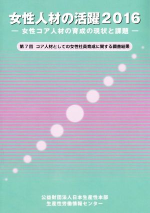 女性人材の活躍(2016) 第7回コア人材としての女性社員育成に関する調査結果