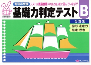 基礎力判定テストB分野別 有名小受験 図形・注意力 推理・思考