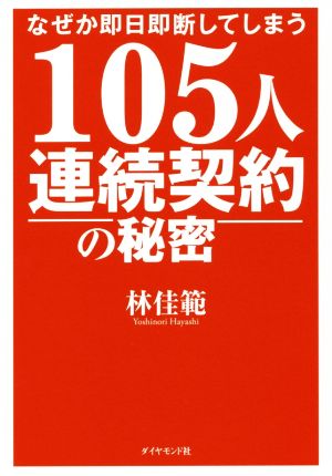 105人連続契約の秘密 なぜか即日即断してしまう