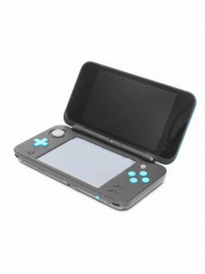 箱説なし】Newニンテンドー2DS LL:ブラック×ターコイズ(JANSBAAA) 中古 