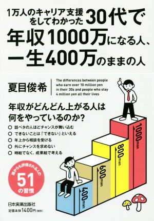 30代で年収1000万になる人、一生400万のままの人 1万人のキャリア支援をしてわかった