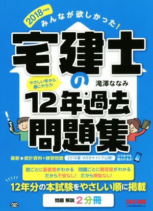 みんなが欲しかった！宅建士の12年過去問題集(問題 解説2分冊)(2018年度版)