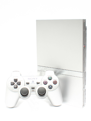 【箱説なし】PlayStation2:サテン・シルバー(SCPH79000SS)