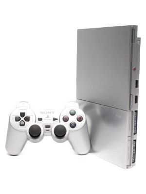 【箱説なし】PlayStation2:サテン・シルバー(SCPH90000SS)