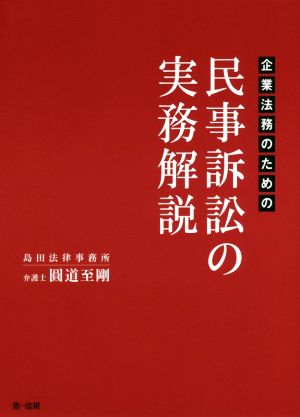 企業法務のための民事訴訟の実務解説