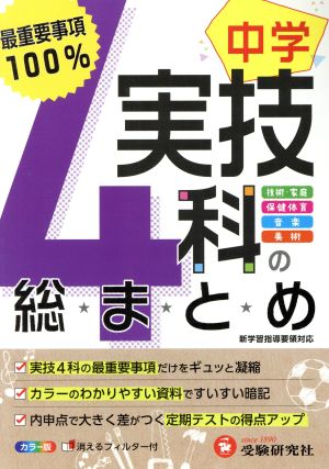 中学 実技4科の総まとめ 最重要事項100%