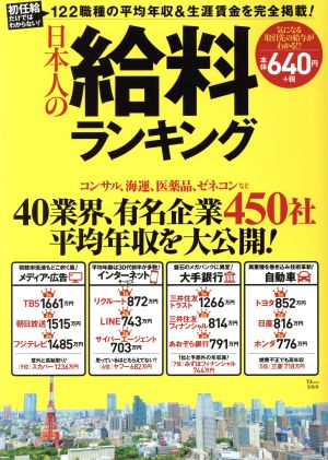 日本人の給料ランキング TJ MOOK