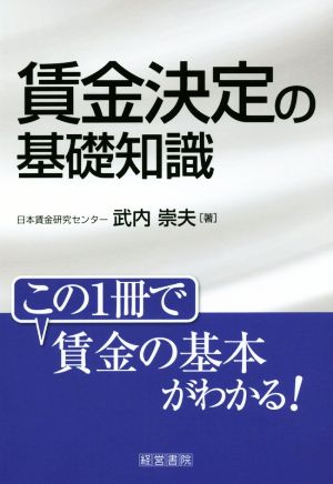 賃金決定の基礎知識