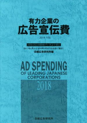 有力企業の広告宣伝費(2018年版) NEEDS日経財務データより算定