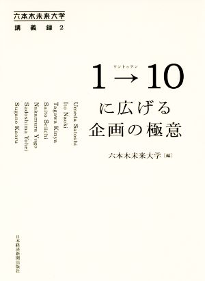 1→10に広げる企画の極意 六本木未来大学講義録