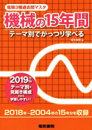 機械の15年間(2019年版) テーマ別でがっつり学べる