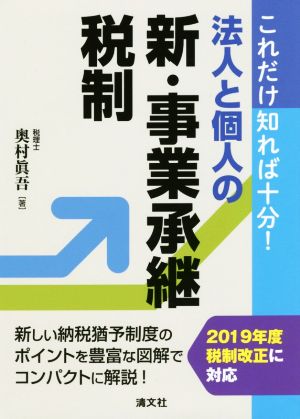 これだけ知れば十分！法人と個人の新・事業承継税制