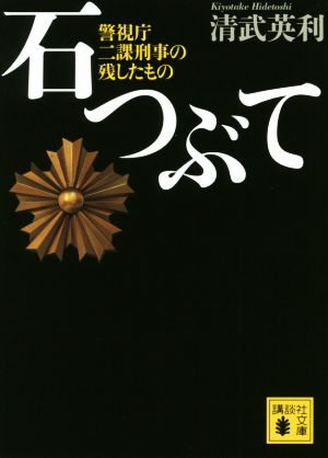 石つぶて 警視庁二課刑事の残したもの 講談社文庫