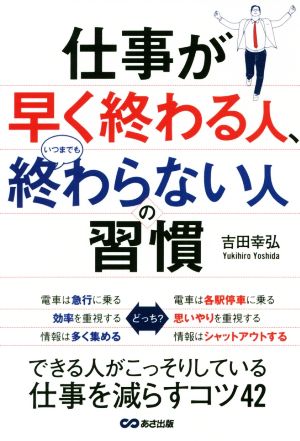 仕事が早く終わる人、いつまでも終わらない人の習慣