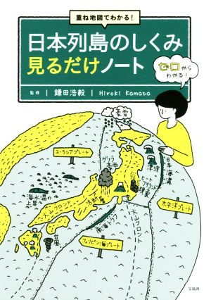 日本列島のしくみ見るだけノート 重ね地図でわかる！