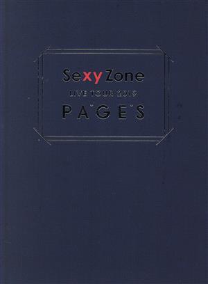 SexyZone LIVE TOUR 2019 PAGES 初回限定盤 DVD