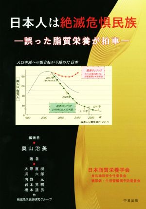 日本人は絶滅危惧民族 誤った脂質栄養が拍車