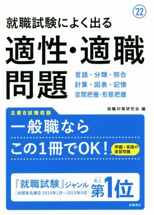 就職試験によく出る適性・適職問題('22)