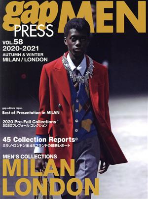 gap PRESS MEN(VOL.58) 2020-2021 Autumn & Winter MILAN,LONDON MEN'S COLLECTIONS gap PRESS Collections