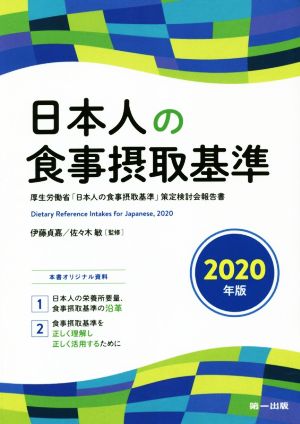 日本人の食事摂取基準(2020年版)厚生労働省「日本人の食事摂取基準」策定検討会報告書