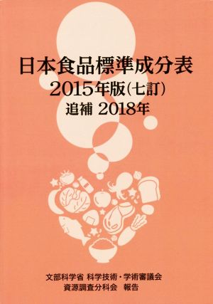 日本食品標準成分表 七訂(2015年版 追補2018年)