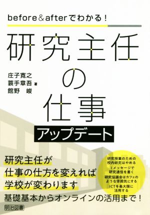 研究主任の仕事アップデート before & afterでわかる！