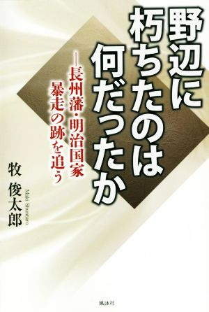 野辺に朽ちたのは何だったか 長州藩・明治国家暴走の跡を追う