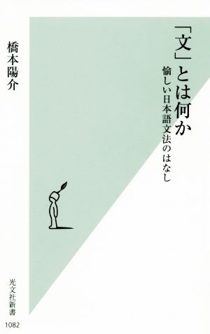 「文」とは何か愉しい日本語文法のはなし光文社新書1082