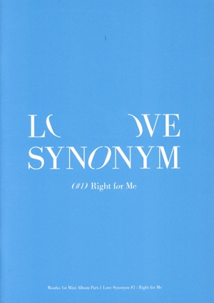 【輸入盤】Love Synonym #1. Right for Me