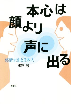 本心は顔より声に出る 感情表出と日本人