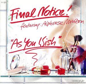 【輸入盤】AS YOU WISH