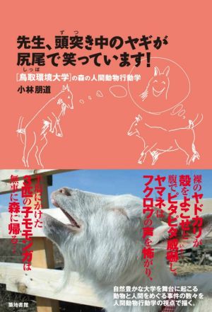 先生、頭突き中のヤギが尻尾で笑っています！ [鳥取環境大学]の森の人間動物行動学