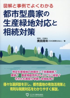 図解と事例でよくわかる 都市型農家の生産緑地対応と相続対策