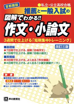 推薦と一般入試の図解でわかる!!作文・小論文 改訂三版 首都圏版●私立・公立高校合格 3週間で仕上げる「短期集中トレーニング」