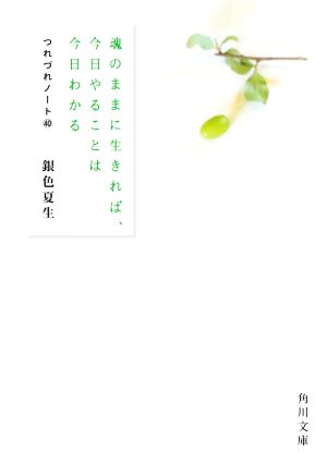 魂のままに生きれば、今日やることは今日わかる つれづれノート 40 角川文庫