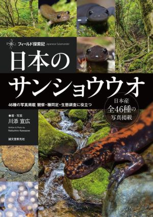 日本のサンショウウオ 46種の写真掲載 観察・種同定・生態調査に役立つ フィールド探索記