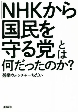 「NHKから国民を守る党」とは何だったのか？