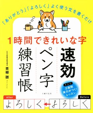 速効ペン字練習帳 1時間できれいな字 「ありがとう」「よろしく」よく使う文字を書くだけ