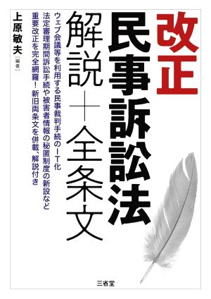 改正 民事訴訟法 解説+全条文